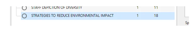 BP’s word frequency on strategies to improve environmental impact