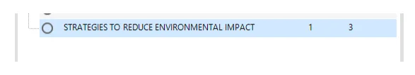 Tesco’s word frequency query on strategies to improve environmental impact