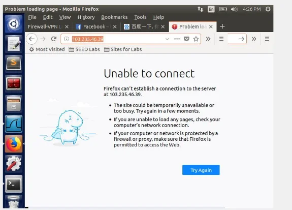 Blocked website