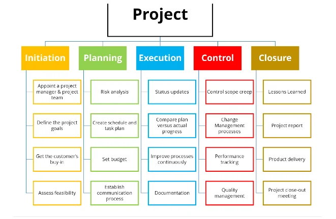 Work break down structure for this project