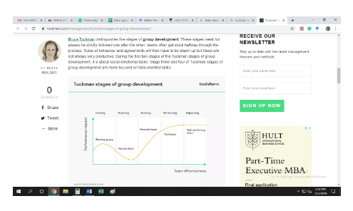 Tuckman Stages of Group Development