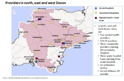 providers in north,east and west Devon
