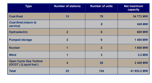 Electricity Generation Options