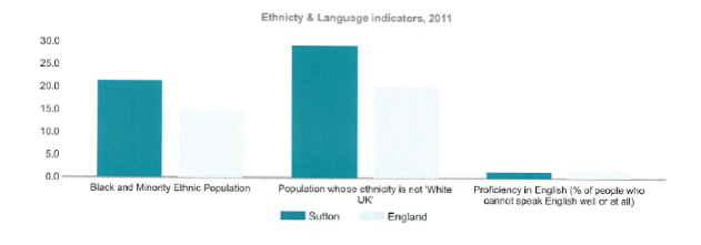 Indicators of Ethnicity and Language in the year 2011