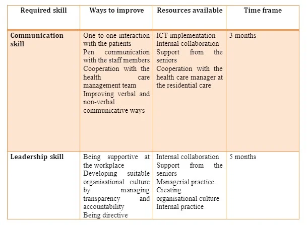 Personal and professionals development plan