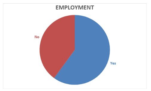 Employment status of participants