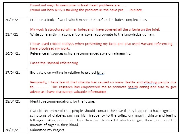 Research Diary