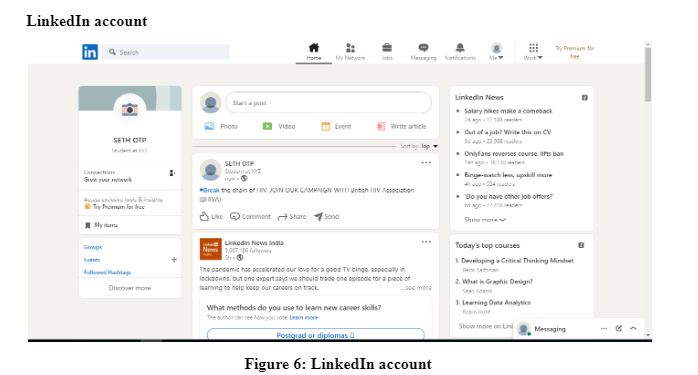 LinkedIn account