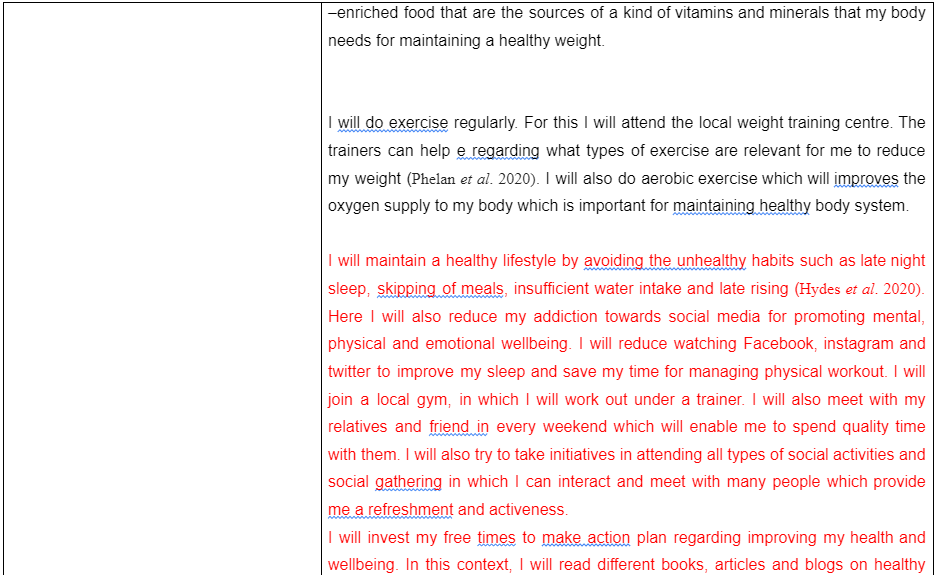 Wellness Action Plan9