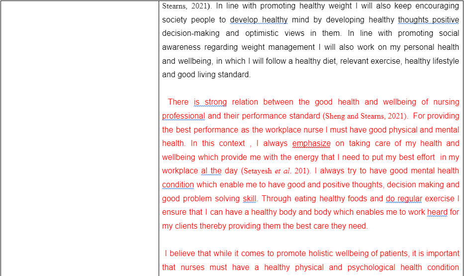 Wellness Action Plan11