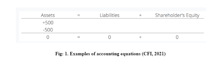 Examples of accounting equations